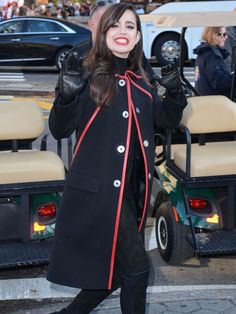 We Wish Sofia Carson a Very Happy Birthday. She Turns 26 Years Old. She is a very Lovely Actress who looks really Elegant in the Beautiful Design Coat. #sofiacarson #elegantcoat #sofiacarsoncoat #happybirthdaysofia #actress #blackcoat #femalecoat #fashion #latest #love #womenfashion