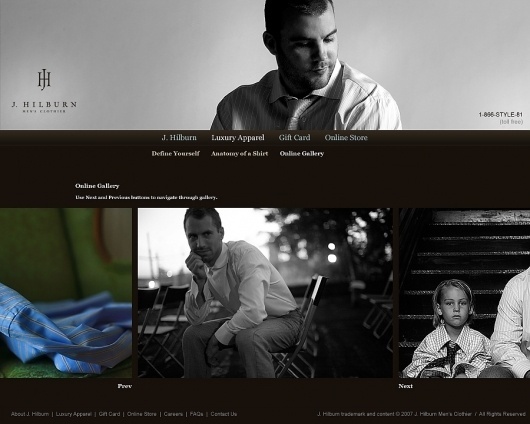 Boulder, Colorado Design Studio — BKW&Co — J. Hilburn Men's Clothier #design #web