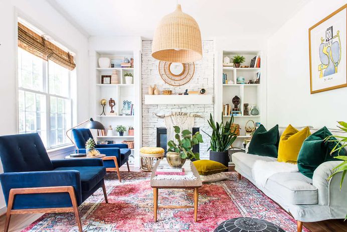 LIVING ROOM REFRESH WITH VELVET CHAIRS FROM ARTICLE - PLACE OF MY TASTE