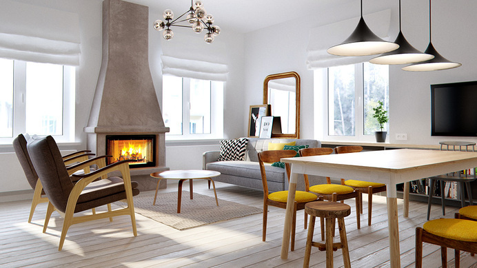 Elegant duplex apartment in Moscow INT2 Architecture - HomeWorldDesign (1) #interior #design #moscow #apartment #duplex