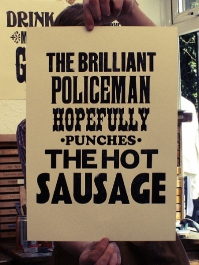 Bridging the Gap #lettering #letterpress #poster #type #typography