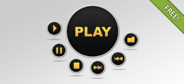 Psd media buttons set Free Psd. See more inspiration related to Media, Clean, Buttons, Psd, Interface, Multimedia, Player, Set and Horizontal on Freepik.