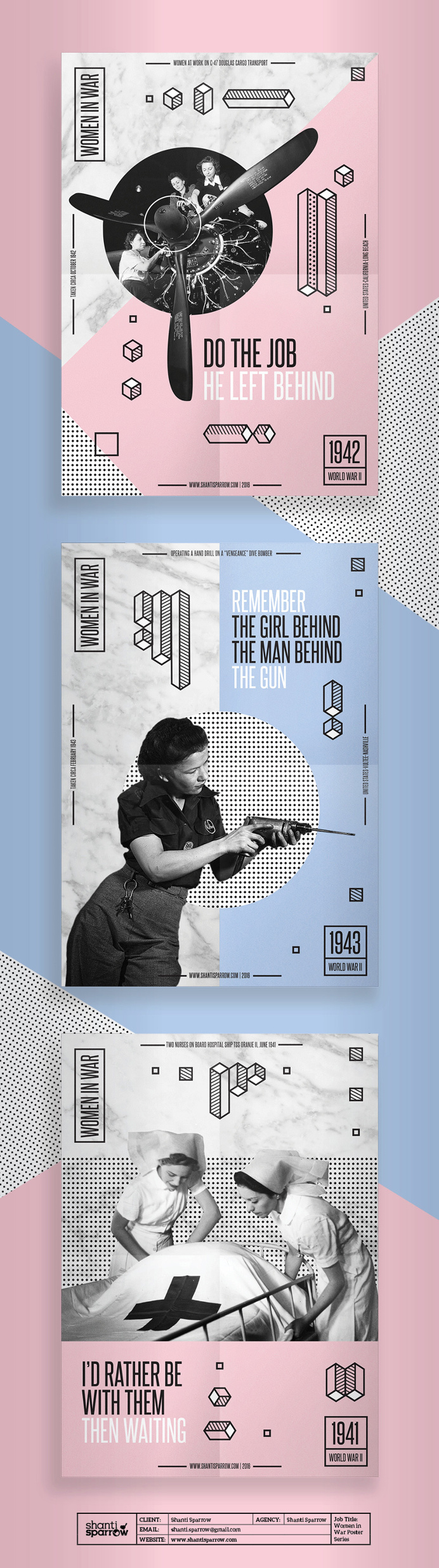 Design by Shanti Sparrow Client: Shanti Sparrow Project Name: Women in War (Modern Propaganda Posters) www.shantisparrow.com #Design #graph