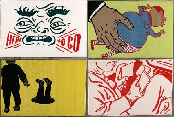 Mark Mothersbaugh "Rugs! Rugs! Rugs!" At BLAST Gallery | Main | Living Proof Magazine | Art. Culture. Inspiration. #mark #inspiration #gallery #proof #blast #living #mothersbaugh #culture #art #rugs #main #magazine