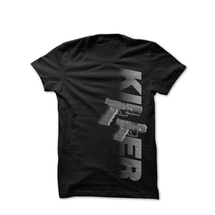 Image of Killer #f&a #gun #tshirt #black #killer