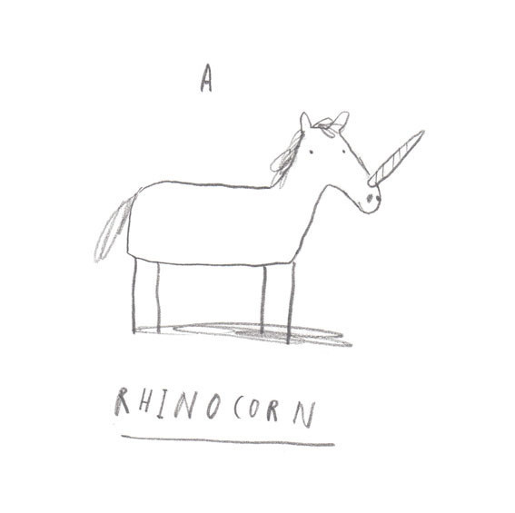 rhinocorn #unicorn #rhino #illustration #animal #funny #sketch