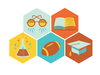 One College Avenue Icons #school #icons