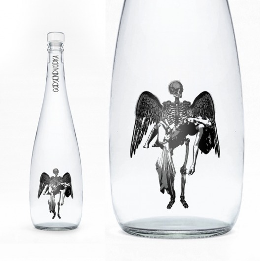 God Send Vodka : TACN Studio #girl #packaging #vancouver #angel #vodka #death