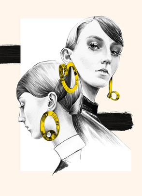 Illustration by Ewelina Dymek #illustration #fashionillustration #penandink