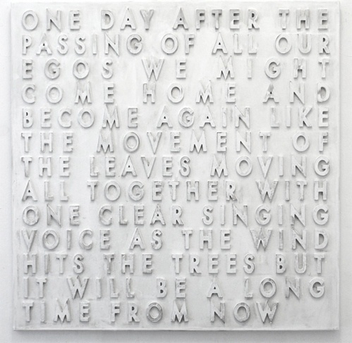 sharanam: But It Will Be A Long Time From Now ... #text #robertmontgomery #installation