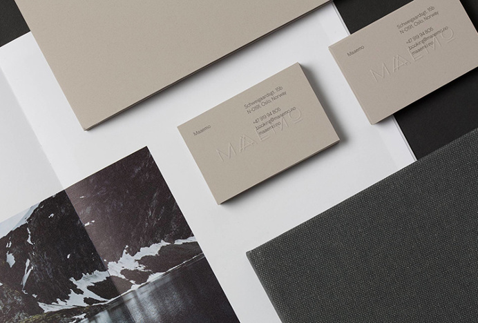 Maaemo by Bielke&Yang #stationary #business card #print