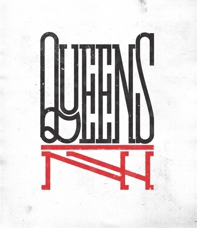 Queens NY Art Print by Andrei D. Robu | Society6 #type #lettering #identity