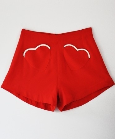 rachel antonoff shorts! #fashion #shorts #pockets #hearts