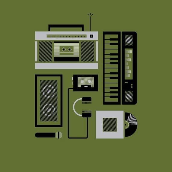 Music Print: 16 Bars #illustration