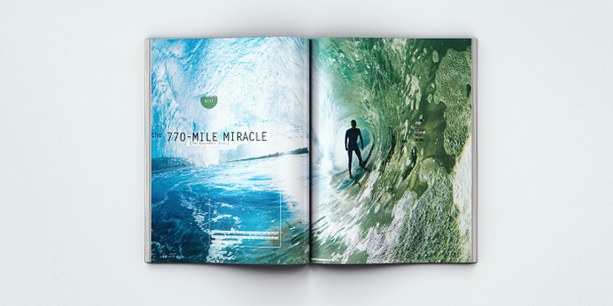 Surfing Magazine Editorial 2012 - Joy Stain #surf #surfing #print #spread #layout #editorial #magazine #typography