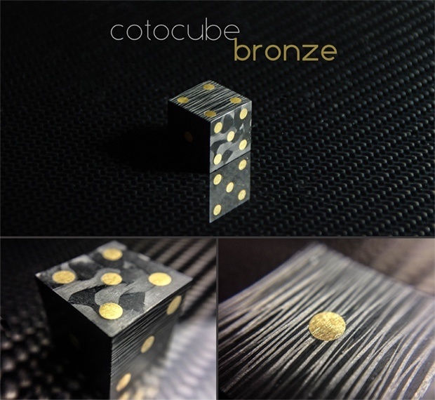 Cotocube Bronze! #carbon #carbonfiber #dice #bronze #luxury #cotocube #fancy #unique