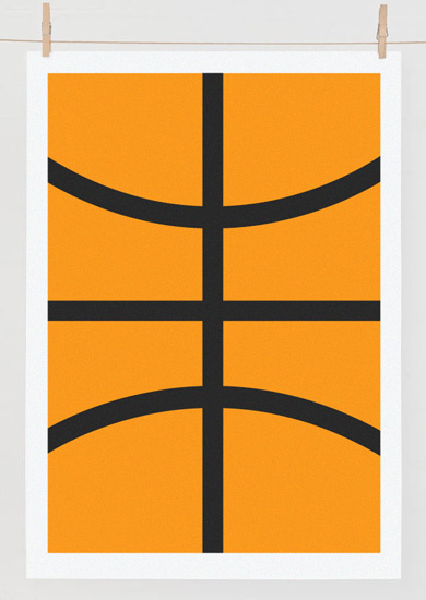 Camilla Bengtsen #print #basketball #minimal #poster
