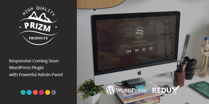 Prizm Responsive Coming Soon WordPress Plugin