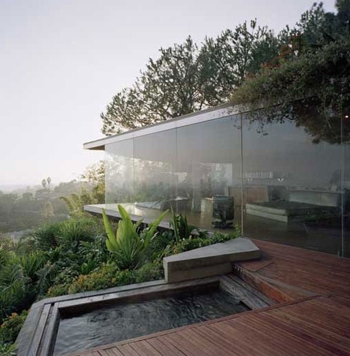 Glass Wall Home in the Hollywood Hills | Modern House Designs #architecture #facades