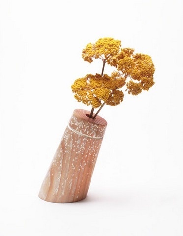Buoy Vase by Kahokia Design, Brooklyn, NY #cluster #ny #vase #brooklyn #turned #design #decor #home #wood #paint #kahokia #star #nyc #flowers #decoration