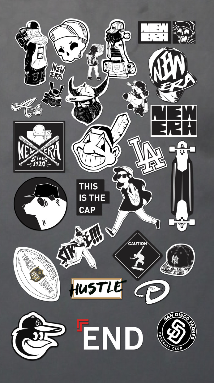 NEW ERA STICKER BOMB on Behance