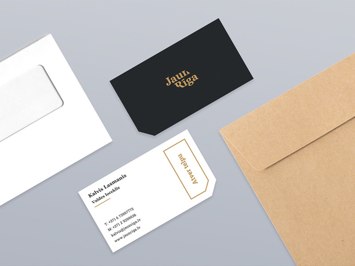 Branding and Website design for Restoration Studio "JaunRīga". Full project: https://www.behance.net/gallery/34167245/JaunRiga #brandi