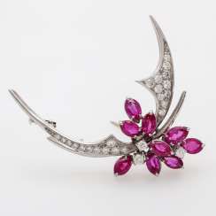 JACOBI jewel brooch, 1970s-J.
