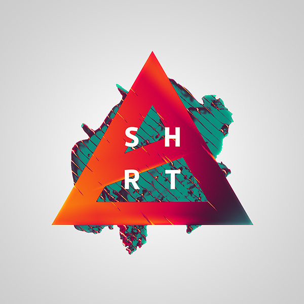 Short Stories on Behance #abstract #red #graphic #triangle #type #green