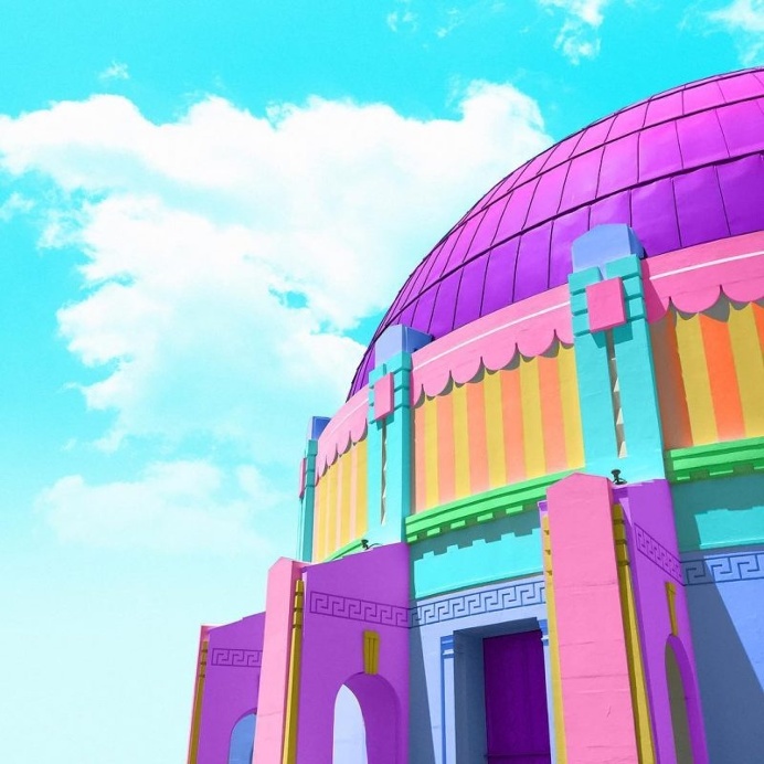 Ramzy Masri Turns Some Classic Buildings Into Rainbow Colors Creations