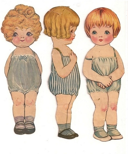 coqueterías - littlewanders: sandysays: herekitty:(via... #illustration #vintage #dolls
