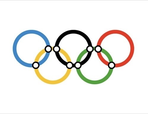 Piccsy :: Image Bookmarking :: Olympic Tube by Richard Rhodes #rings #rhodes #icon #london #2012 #richard #symbol #logo #olympics