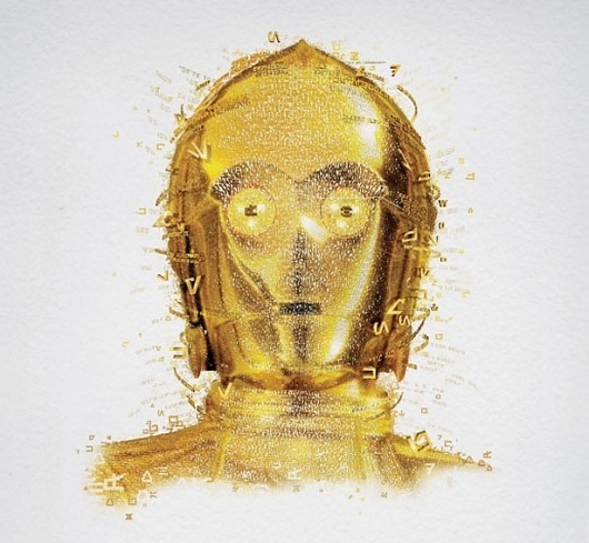 Star Wars Identities Mosaics #star #mosaic #wars #c3po