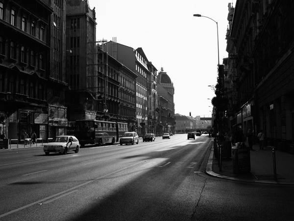 Budapest #white #budapest #traffic #black #street #photography #and