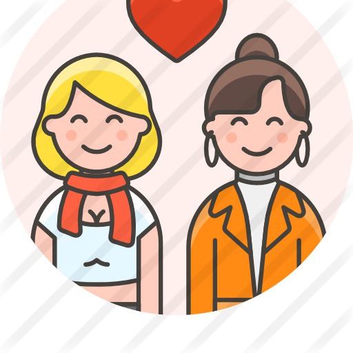 See more icon inspiration related to love and romance, lesbian, familiar, girlfriends, homosexual, couple, family, women and people on Flaticon.