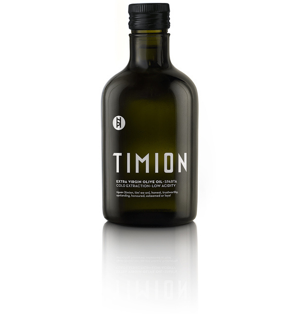 TIMION extra virgin olive oil from Lakonia | mousegraphics #greek #bottle #packaging #olive #oil