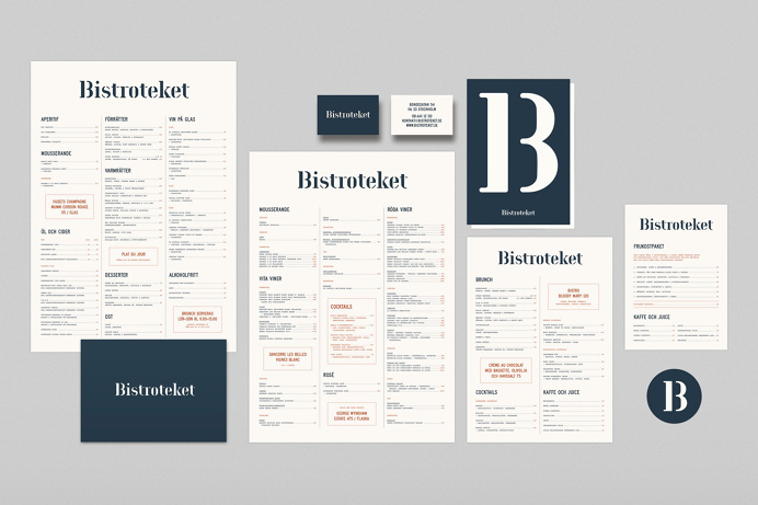 bistroteket logo logotype branding brand visual identity corporate design restaurant stockholm by 25AH inspiration www.mindsparklemag.com