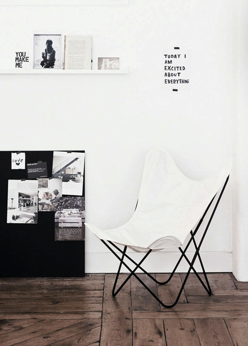 CJWHO ™ #white #chair #design #hipster #interiors #typography