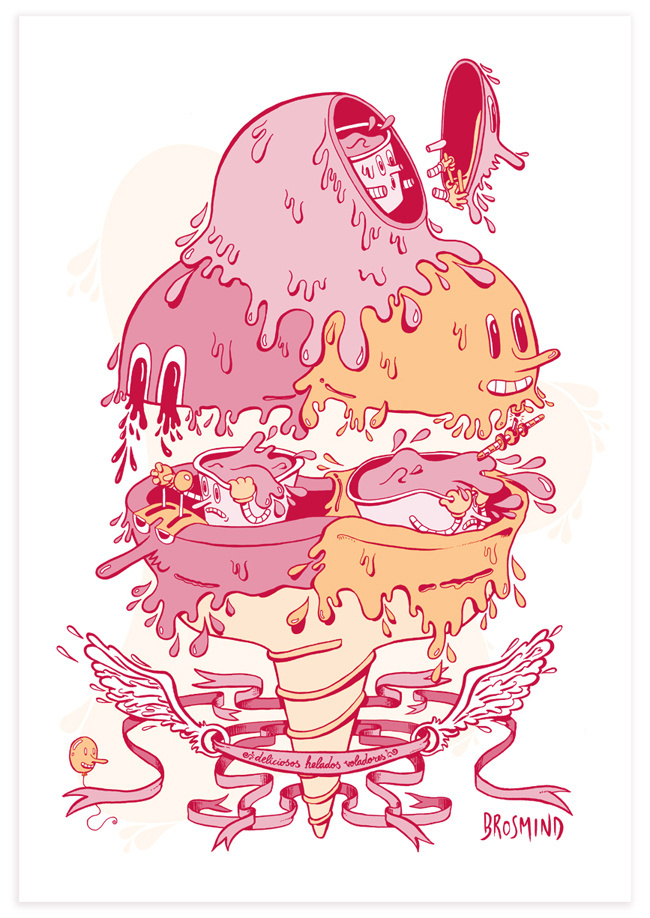 Brosmind #cream #design #graphic #illustration #art #ice