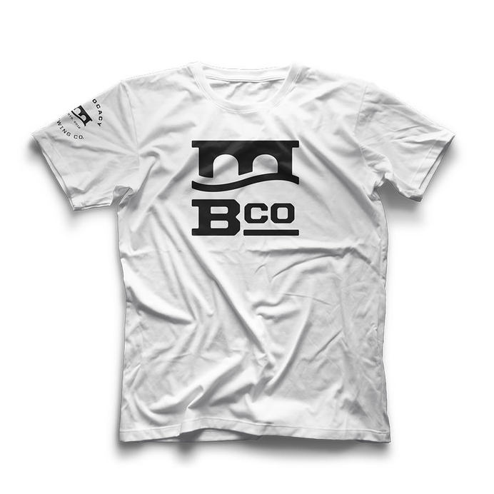mbc-shop-white-stacked-logo #tshirt
