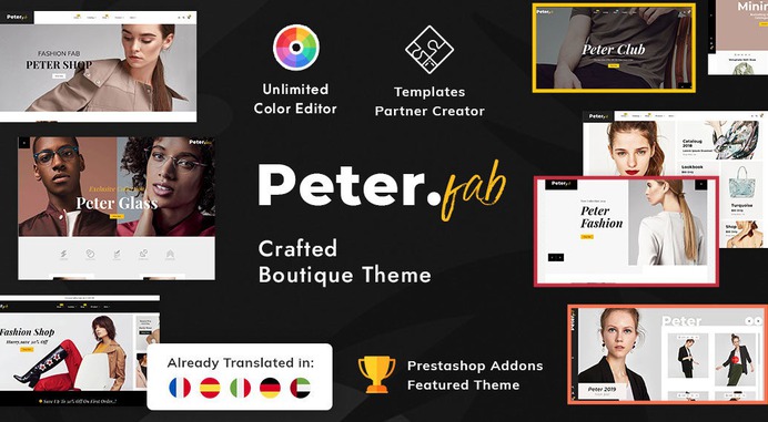 #Peter - #Fashion #Boutique For #Creatives - #Prestashop #Responsive #Theme | #TemplateTrip #eCommerce #Website #Design #Template