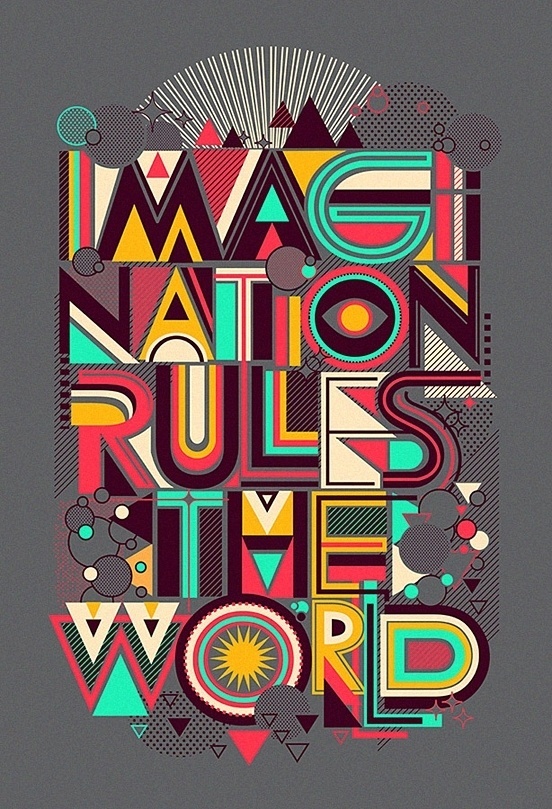 FOR THOSE FAMILIAR WITH THE DISCO JUNK. - Love this! #red #design #retro #graphic #mint #yellow #grey #typography
