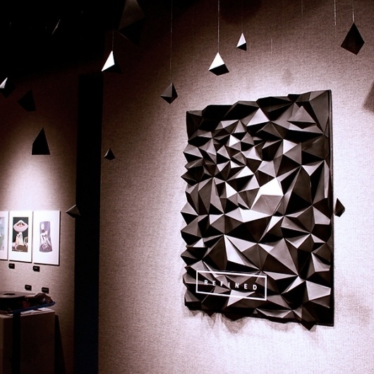 REFINED Exhibition on the Behance Network #design #graphic #poster #three #dimensional