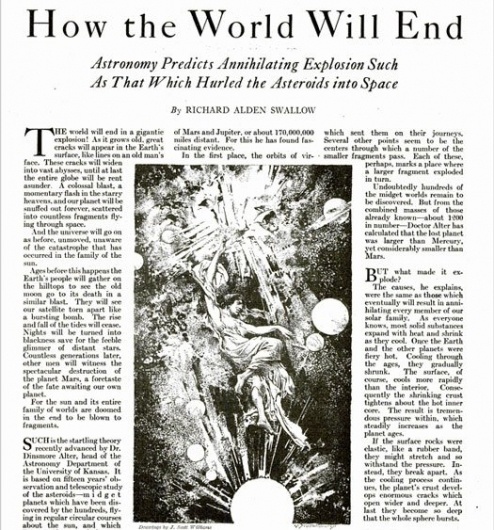Archive Gallery: Doomsday Predictions | Popular Science #print #astronomy #illustration