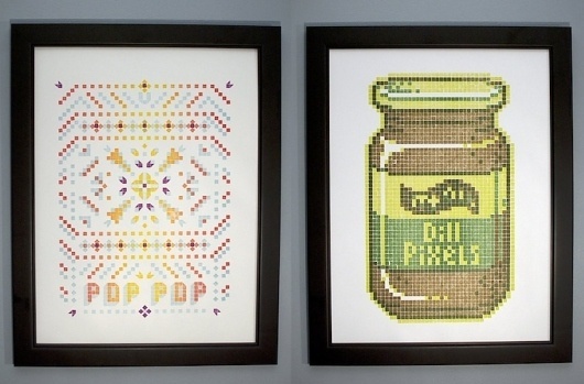 Wanted: Letterpress Made of Legos Creates Charming 8-Bit Prints | Co.Design #pixel