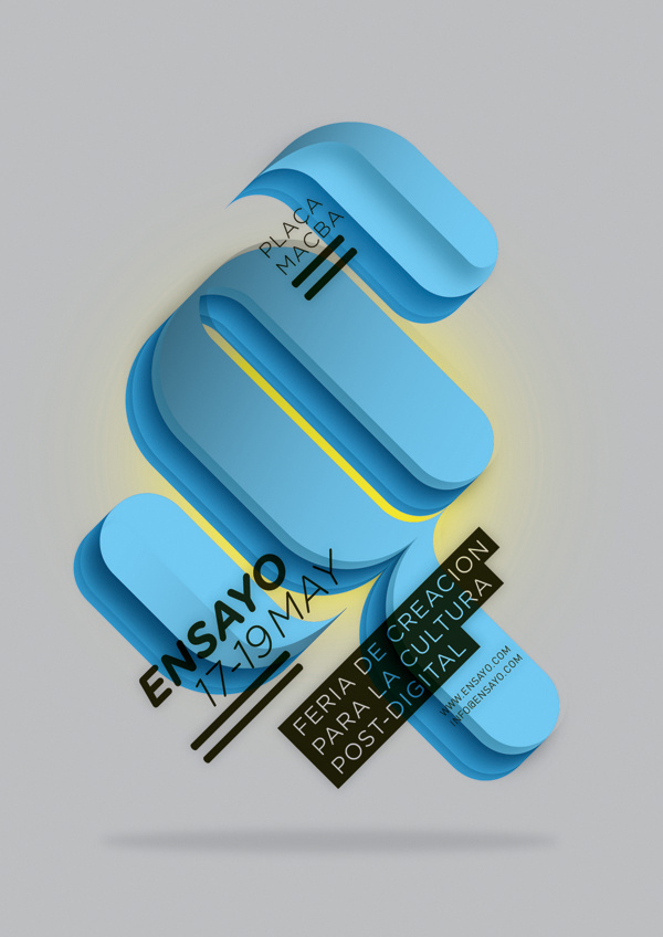 Ensayo Fair #bcn #digital #fair #barcelona #poster #typography