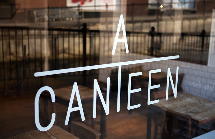 ACANTEEN restaurant food cafe interior design branding corporate identity IWANT london UK minimal mindsparkle mag packaging eat colorful col