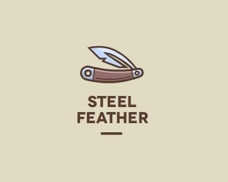 Steel Feather by kubbiz #logo