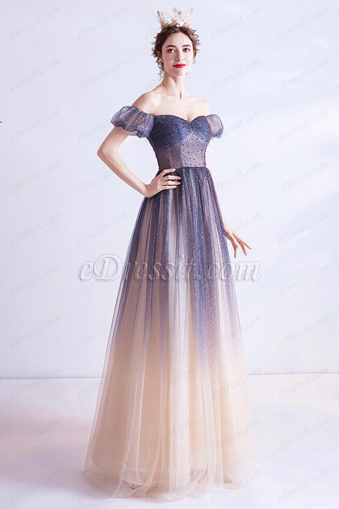 eDressit Sexy Gradient OFF Shoulder Shiny Sequins Party Evening Dress (36224008)