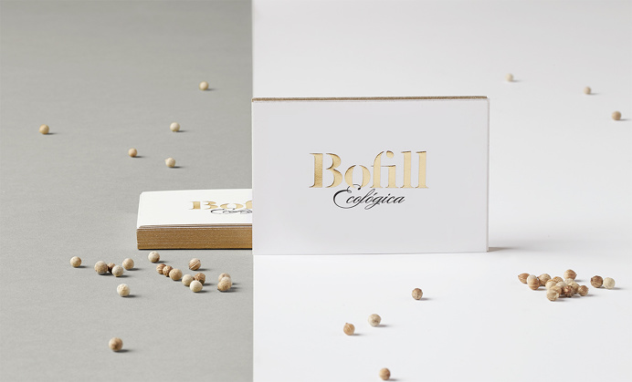 bofill ecologica branding packaging meat food package salami carne beautiful gold deluxe luxury business card identity inspire logo logotype