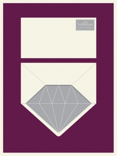 The National Poster | The Small Stakes | A DESIGN MAFIA #munn #small #jason #diamond #the #illustration #envelope #stakes #poster #music #national